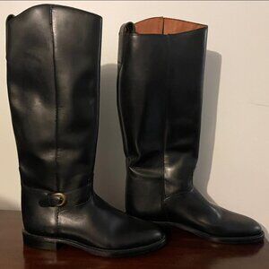 New Nine West size 8.5 Black Leather Riding Boots - Ralph Lauren style